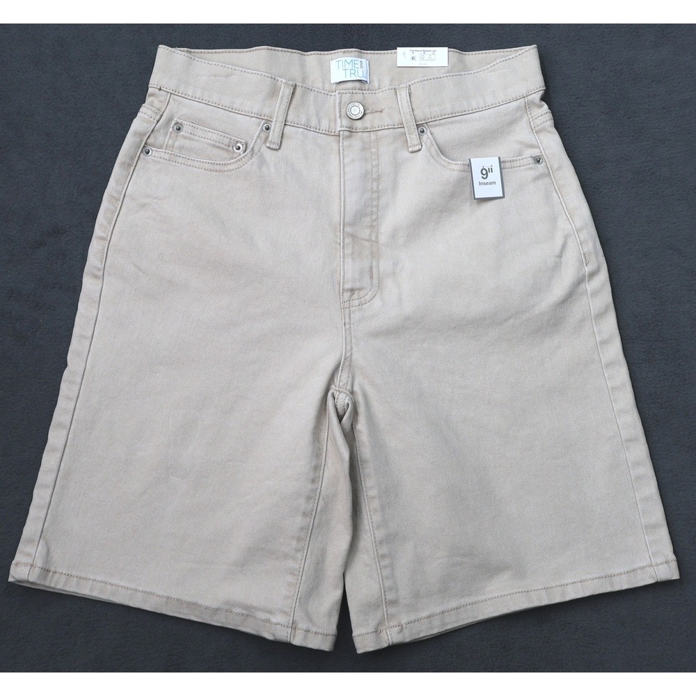 Time and Tru Beige Women's Bermuda Shorts